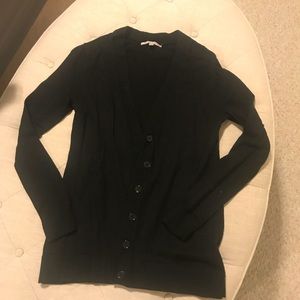 Black button up sweater like top from GAP